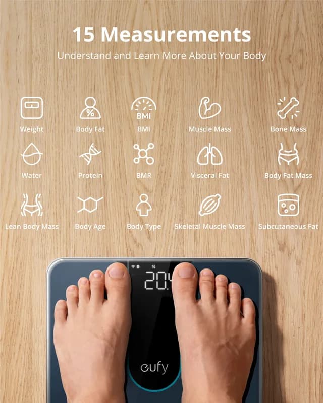 ترازوی هوشمند انکر مدل Anker Eufy Smart Scale P2 T9148K11 — تصویر ۲