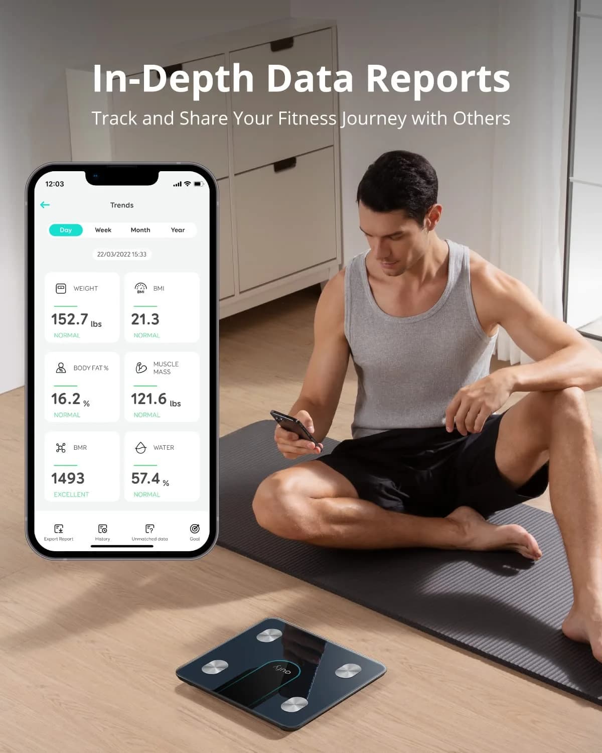 ترازوی هوشمند انکر مدل Anker Eufy Smart Scale P2 T9148K11 — تصویر ۴