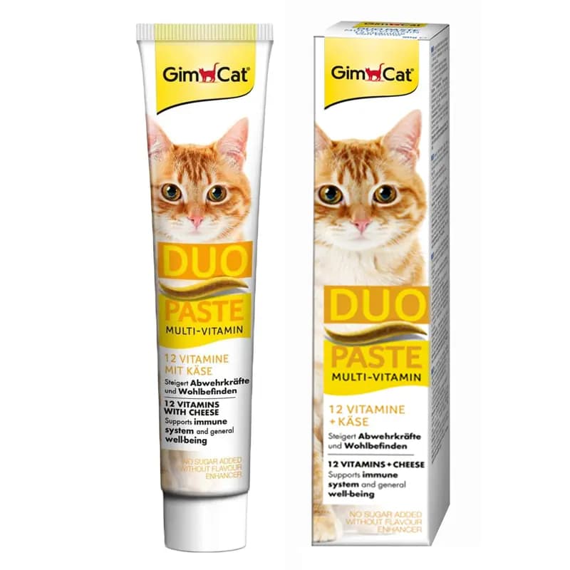خمیر مولتی ویتامین جیم کت Gim cat مدل Duo paste دوقلو پنیر وزن 50 گرم