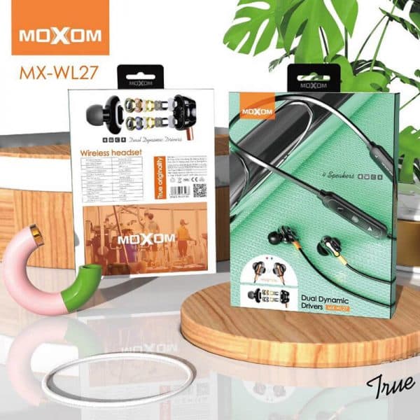 هندزفری بلوتوث گردنی موکسوم MOXOM MX-WL27 — تصویر ۳