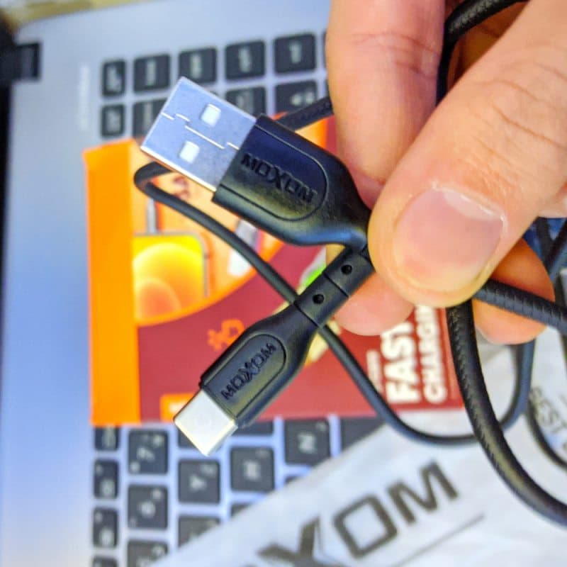 کابل تبدیل USB به USB-C موکسوم مدل MX-CB70 طول 1.2 متر — تصویر ۳