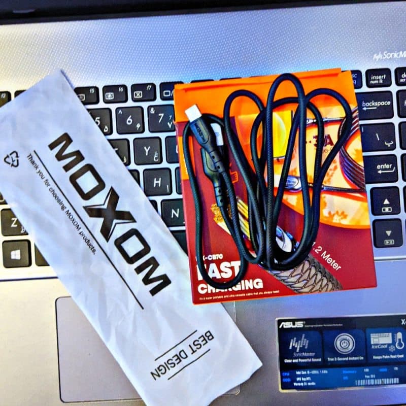 کابل تبدیل USB به USB-C موکسوم مدل MX-CB70 طول 1.2 متر — تصویر ۲