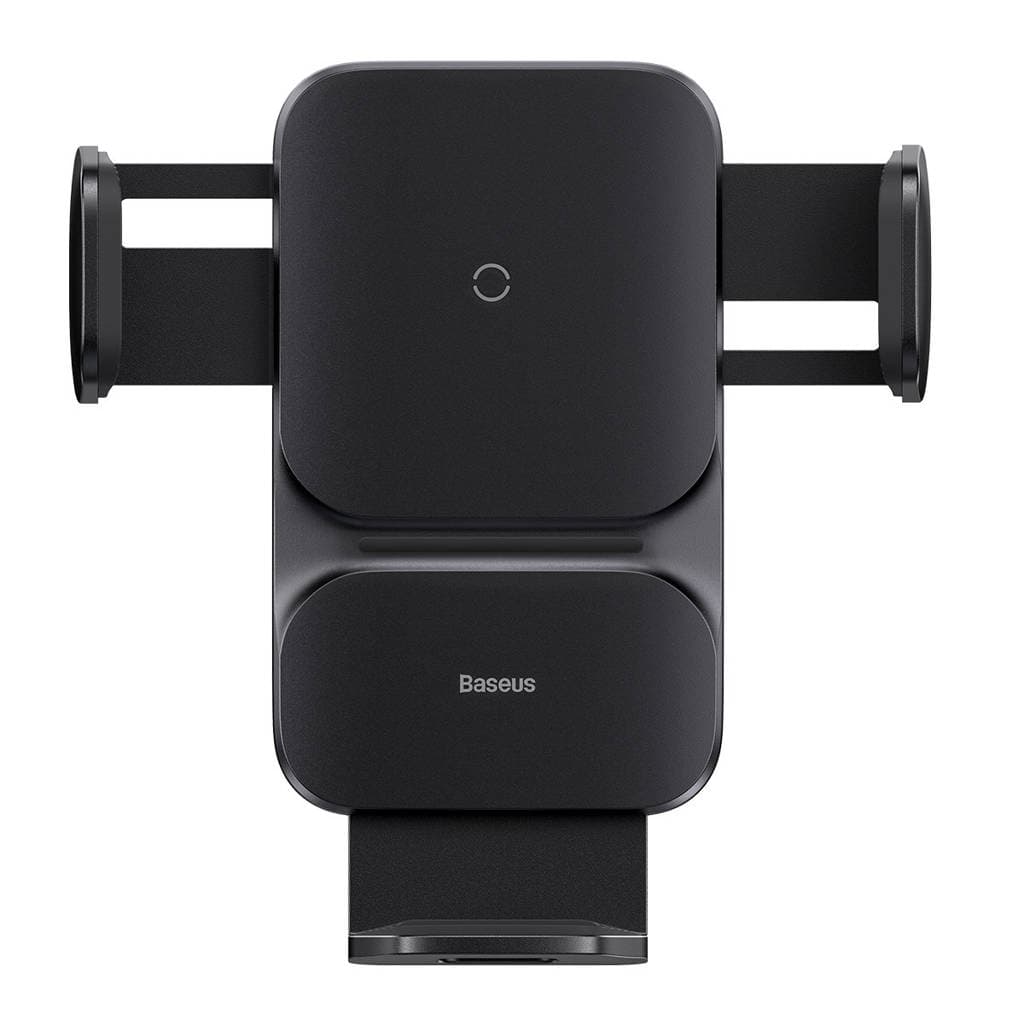 هولدر و شارژر وایرلس دریچه کولری بیسوس Baseus Wisdom Auto Alignment Car Mount CGZX000001 توان 15 وات — تصویر ۳