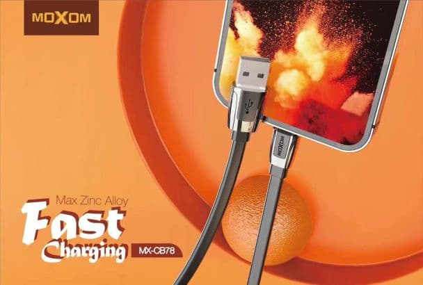 کابل شارژ moxom مدل CB-78 میکرو 3.0 امپر — تصویر ۲