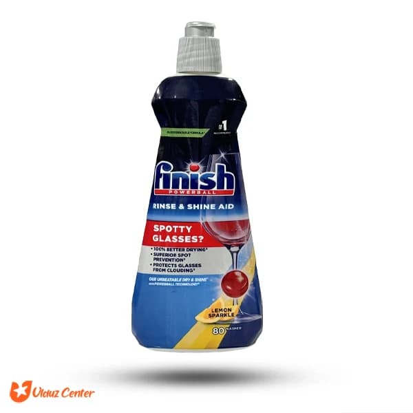 مایع جلادهنده ماشین ظرفشویی فینیش مدل Rinse – Shine با رایحه لیمو 400 میل