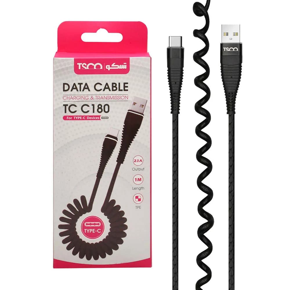 کابل USB به USB-C تسکو مدل TC C180 طول 1 متر — تصویر ۸
