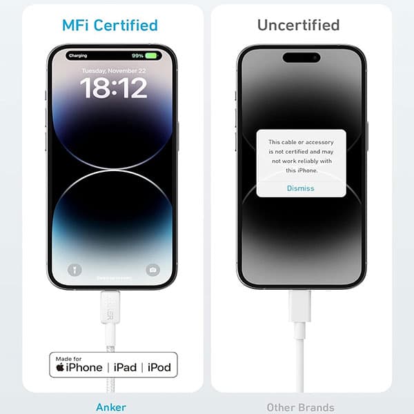 کابل شارژ USB-C to Lightning انکر مدل A81B6H21 — تصویر ۶