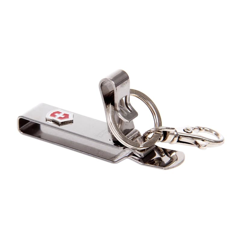 گیره کمربند فلزی زنجیری بلند چفت‌ دار ویکتورینوکس Victorinox klip 4.1860 — تصویر ۶