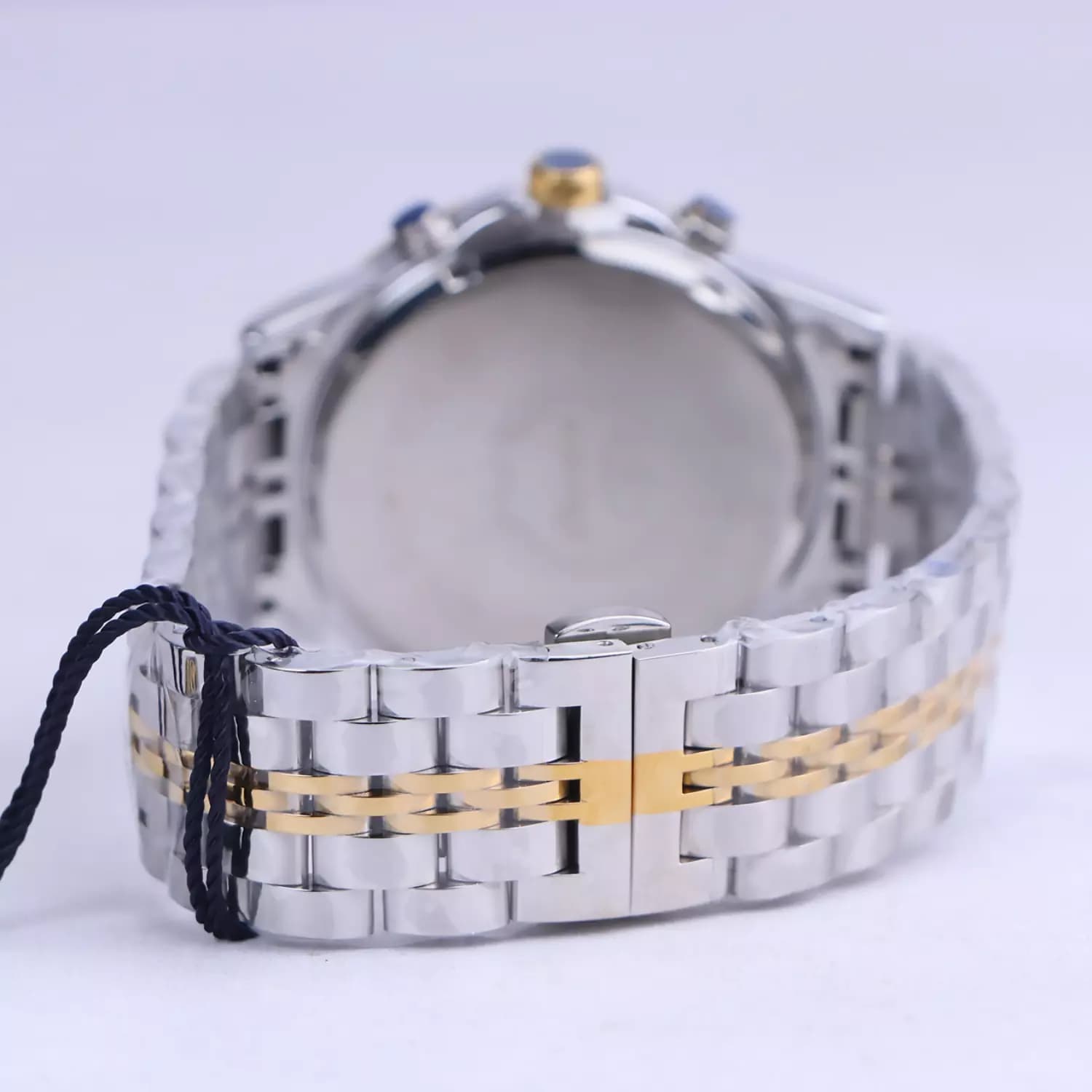 ساعت مچی الگانس مردانه فلزی نقره ای طلایی صفحه سبز G 9766/28 — تصویر ۳