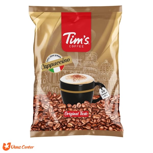 کاپوچینو همراه پودر مخلوط کاکائو تیمز 20 عددی