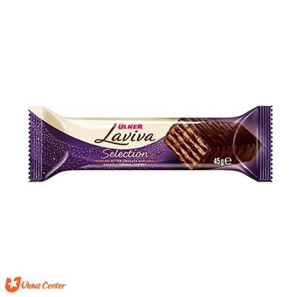 ویفر کاکائویی کرمی اولکر مدل لاویوا 45 گرم