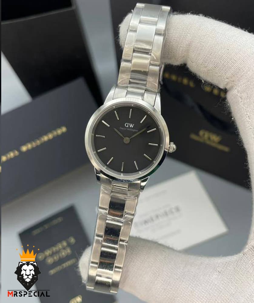 ساعت ست مردانه و زنانه دنیل ولینگتون استیل صفحه مشکی Daniel Wellington 020551 — تصویر ۲