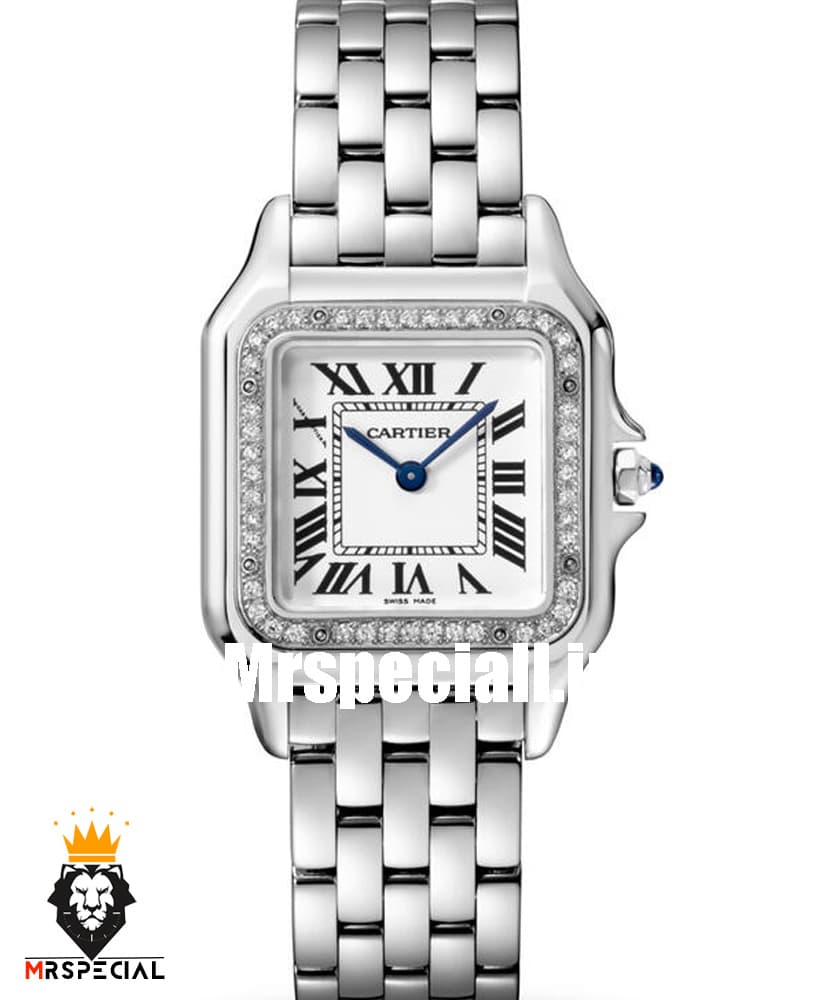 ساعت مچی زنانه کارتیه پنتر سایز اسمال قاب نگین CARTIER PANTHRE 020550