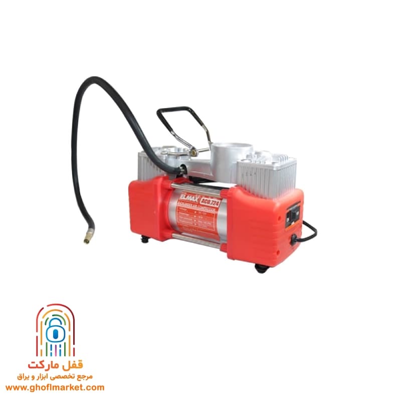 کمپرسور باد فندکی جفت سیلندر المکس مدل A.CO 724 — تصویر ۳