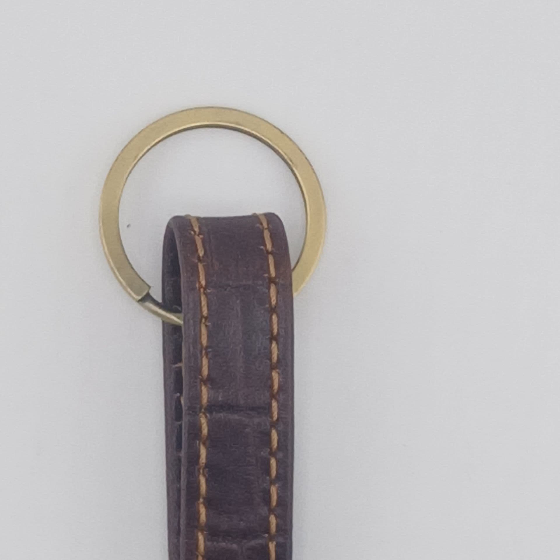 جاکلیدی و جاسوییچی نواری چرم طبیعی کد p2nb — تصویر ۲