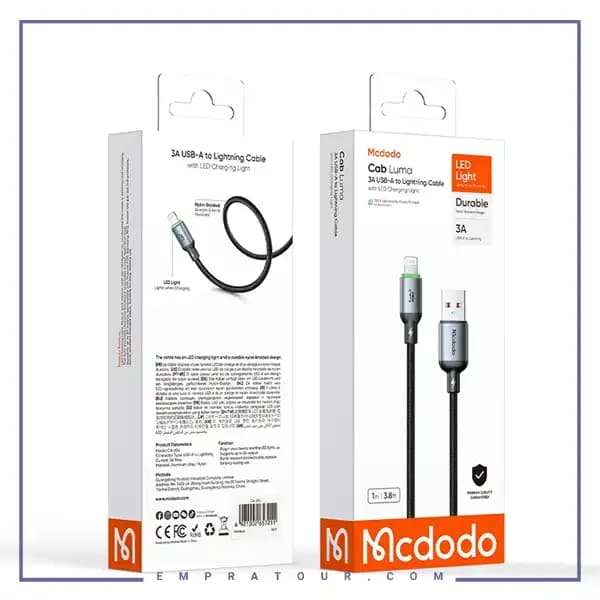 کابل شارژ لایتنینگ 2 متر مک دودو CA-6541 — تصویر ۶