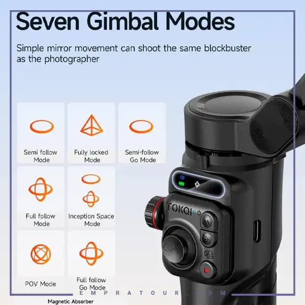 گیمبال و استبلایزر هوشمند رتاکو Rtako M05/ai Three axis — تصویر ۲