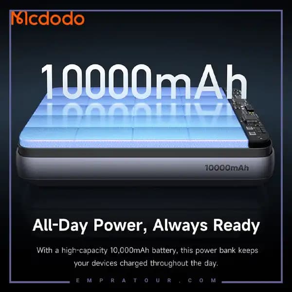 پاوربانک وایرلس مگنتی 10000 مک دودو MC-8371 — تصویر ۷