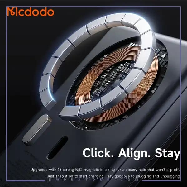 پاوربانک وایرلس مگنتی 10000 مک دودو MC-8371 — تصویر ۳