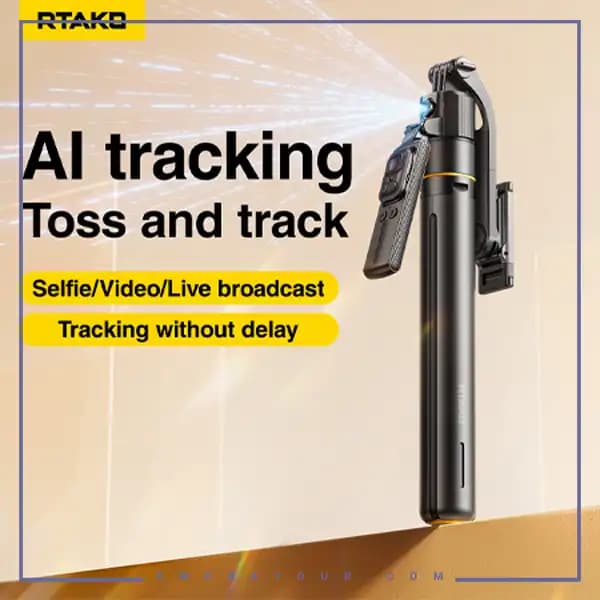 مونوپاد و سه پایه با قابلیت ردیابی 360 درجه رتاکو TT07 — تصویر ۳