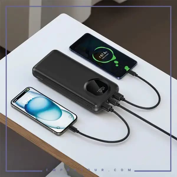 پاور بانک 10000 گرین لاین GNNAR10PBPDBK — تصویر ۲