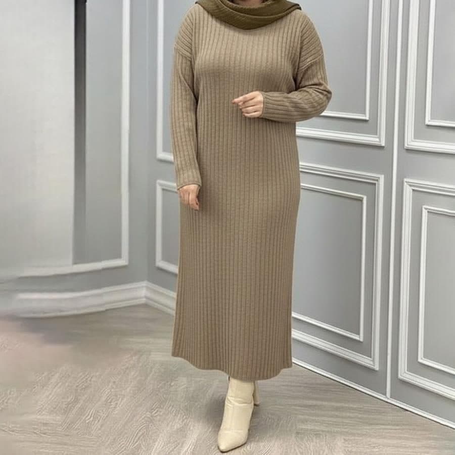 بافت کفتان زنانه Pransa_Cream مدل 3824