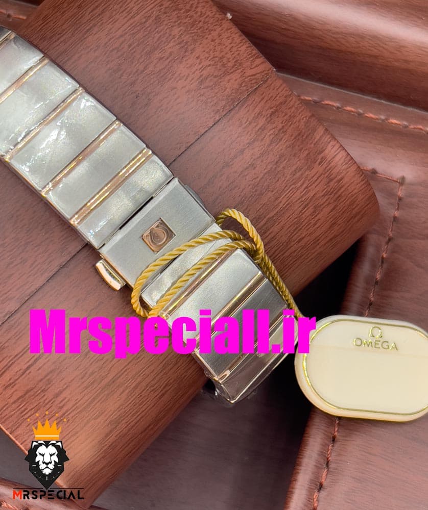 ساعت مردانه امگا کانسلیشن اتوماتیک دورنگ رزگلد صفحه نقره ای OMEGA constllation 020417 — تصویر ۵