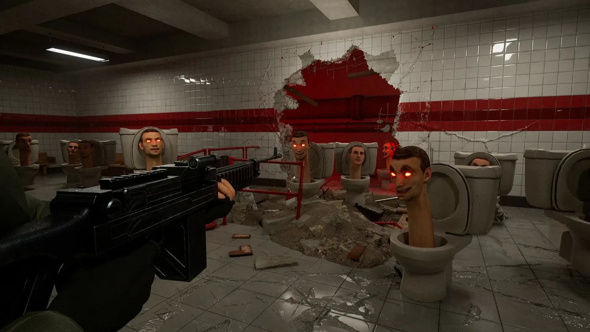 بازی Skibidi Toilets Invasion — تصویر ۲