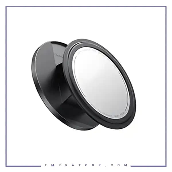 پاپ سوکت چرمی و هولدر انگشتی مگنتی با آینه آرایش مک‌دودو MR-7912 — تصویر ۲