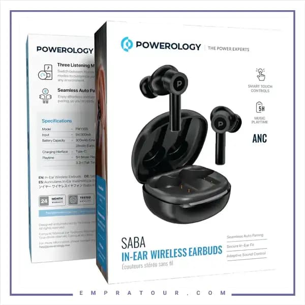 هندزفری بلوتوث پاورولوژی PWYX55BK — تصویر ۲
