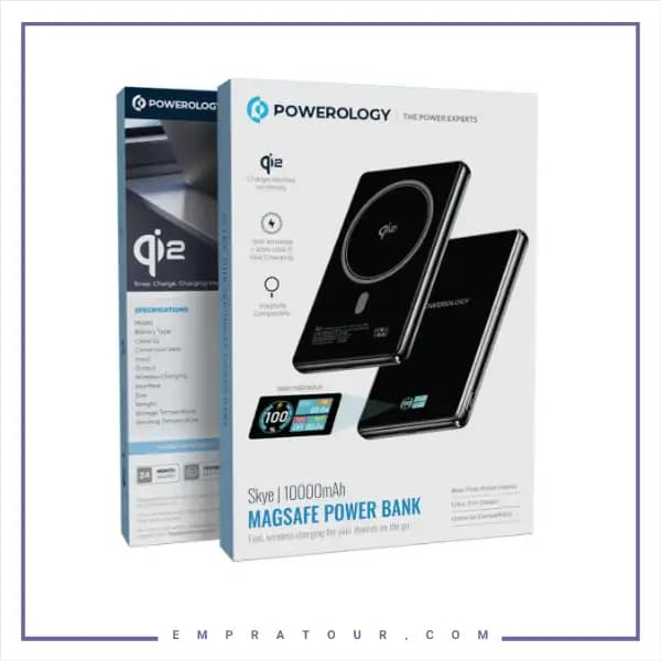 پاور بانک وایرلس مگسیف 10000 پاورولوژی PPBKLYD89BK — تصویر ۴