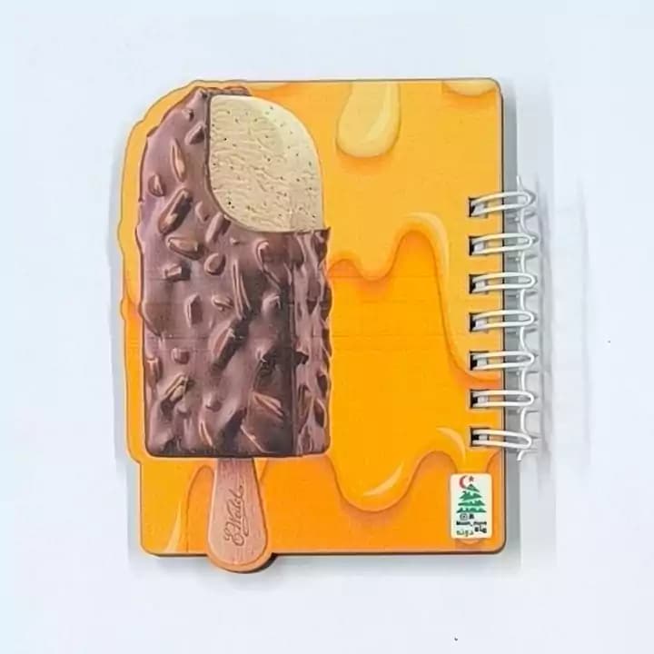 دفترچه یادداشت چوبی طرح خوراکی — تصویر ۲