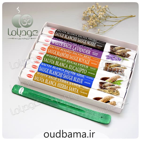 عود پاکسازی تخصصی مریم گلی CLEANSING COLLECTION WHITE SAGE ( هم HEM )