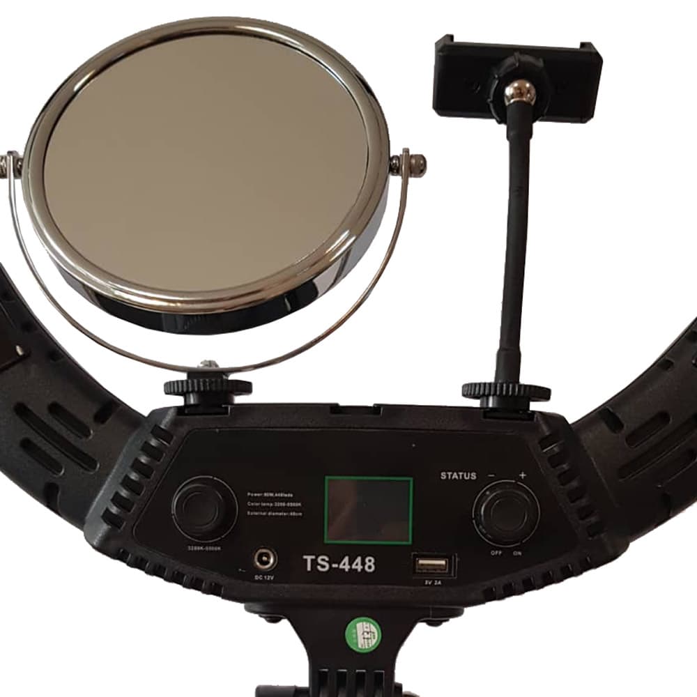 رینگ لایت TS-448 RING LIGHT + همراه پایه 803 ( 48 سانت 65 وات) — تصویر ۲