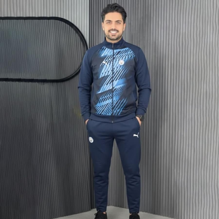 سوئیشرت و شلوار مردانه Blue PUMA مدل 3364 — تصویر ۳