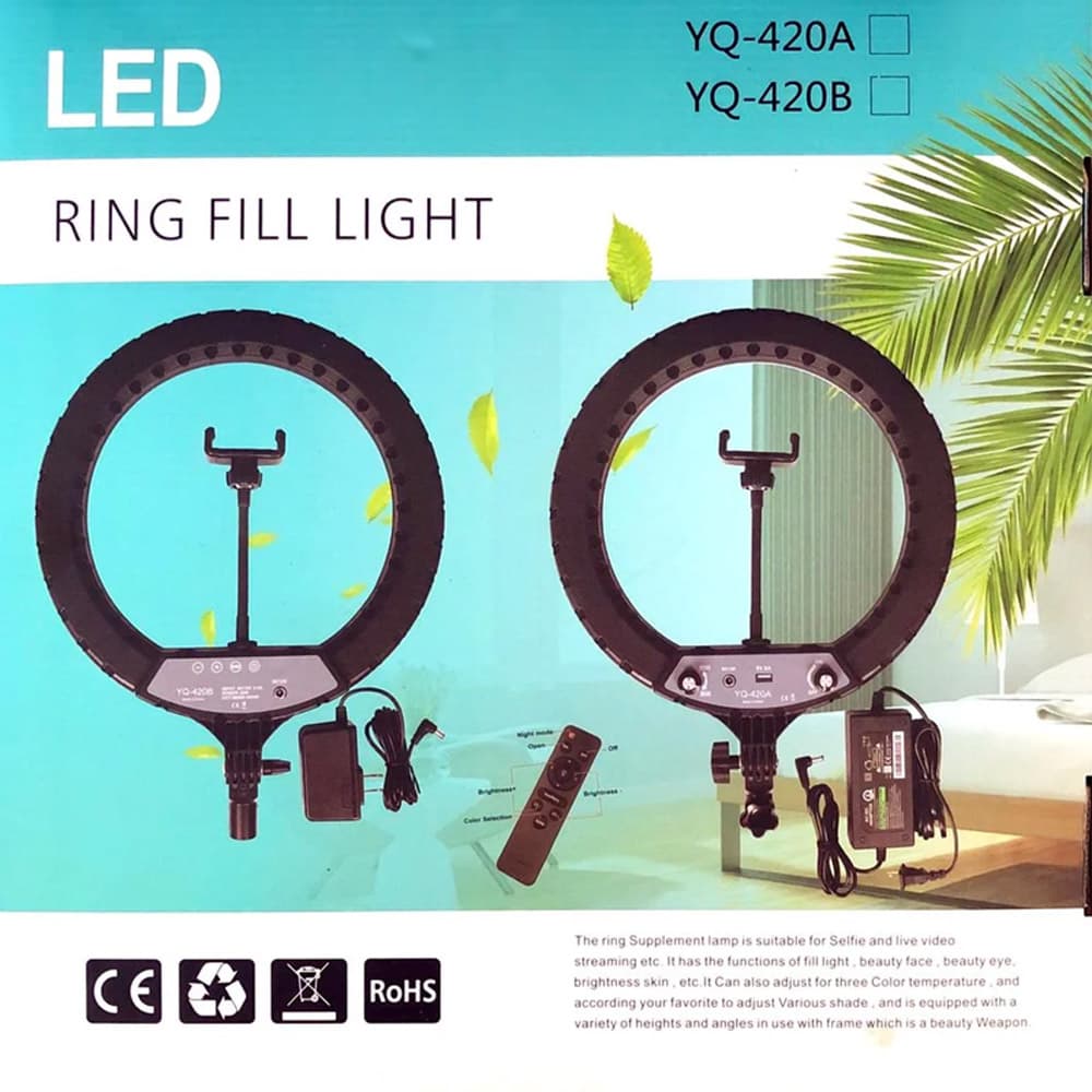 رینگ لایت YQ-420a ( 40 سانت 40 وات) RING LIGHT YQ-420a — تصویر ۳