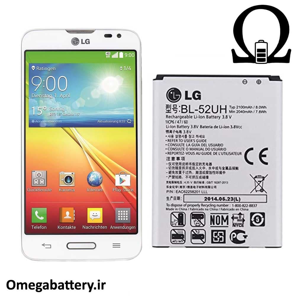 باتری اصلی گوشی ال جی LG L70 D320N – BL-52UH — تصویر ۲