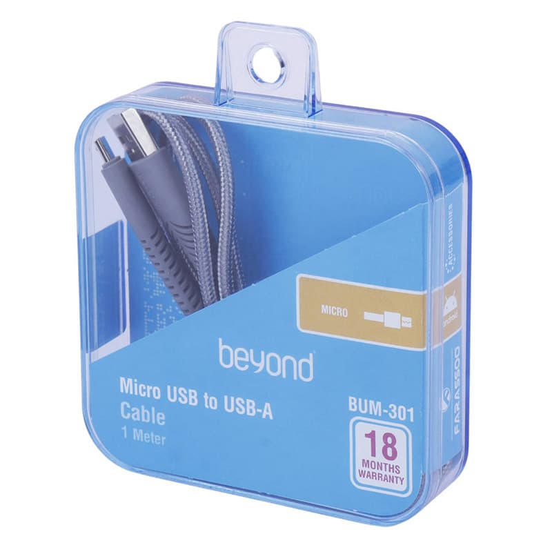 کابل میکرو یو اس بی بیاند Beyond BUM-301 2.1A 1m