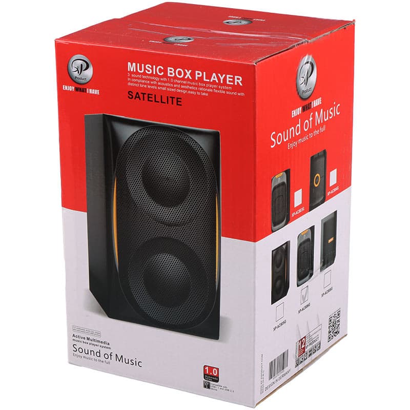 اسپیکر بلوتوثی رم و فلش خور XP-Product AC806G + ریموت کنترل — تصویر ۳
