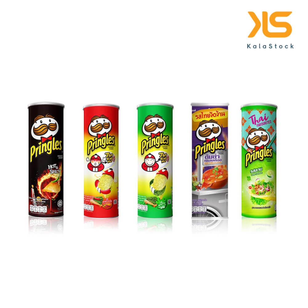 چیپس پرینگلز PRINGLES اصلی بلژیک با طعم ساده نمکی 165 گرمی — تصویر ۴