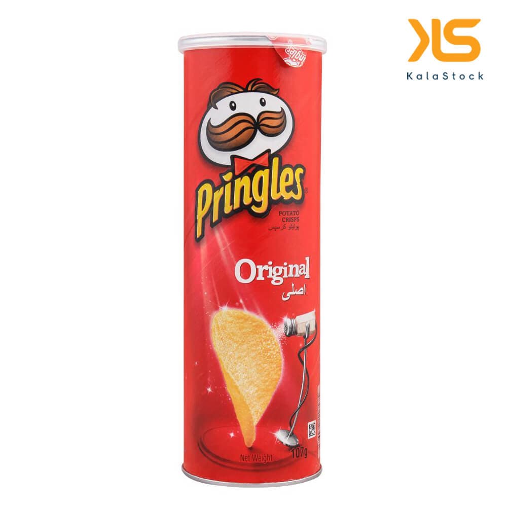 چیپس پرینگلز PRINGLES اصلی بلژیک با طعم ساده نمکی 165 گرمی