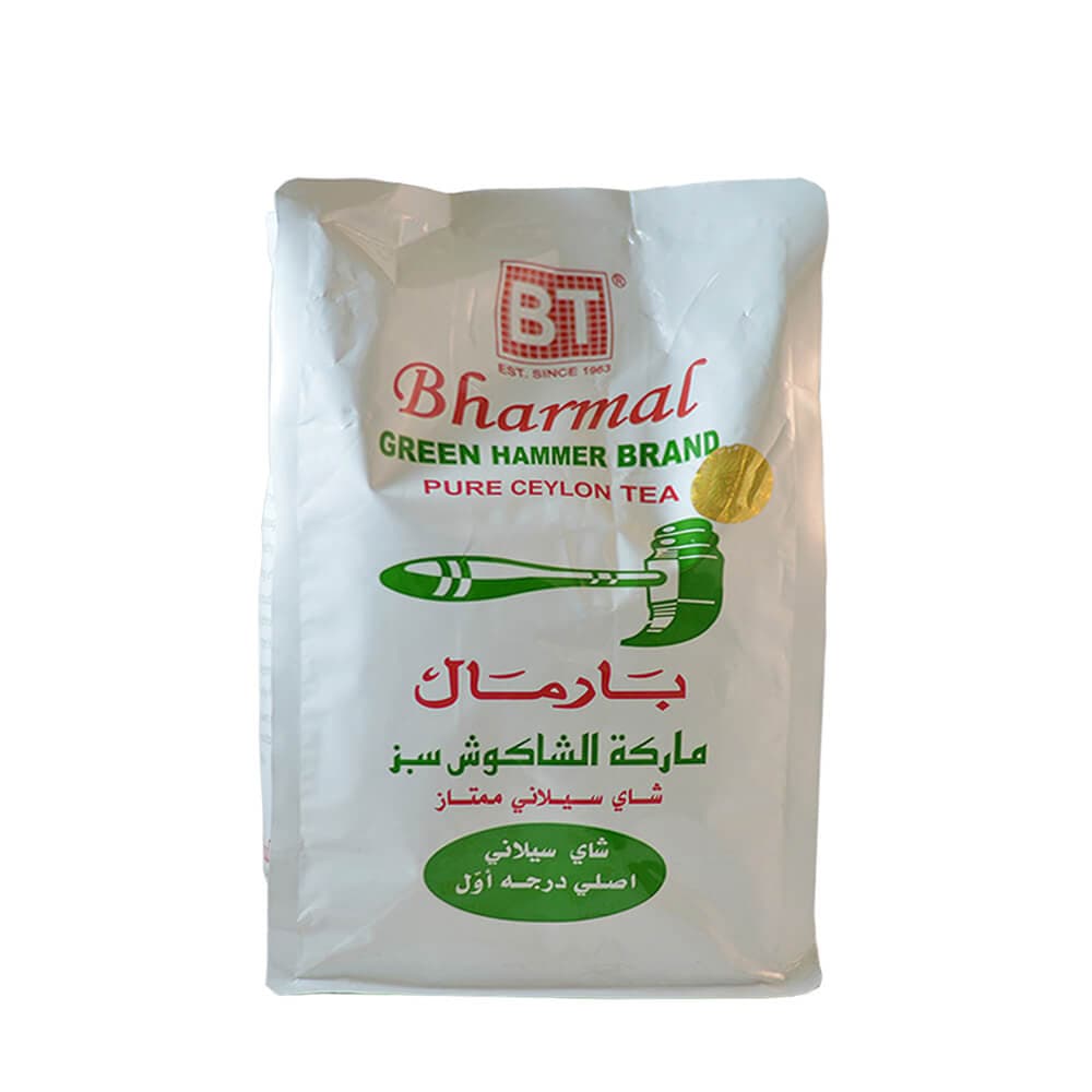 چای چکش سبز بارمال BHARMAL اصلی سریلانکا بسته 500 گرمی