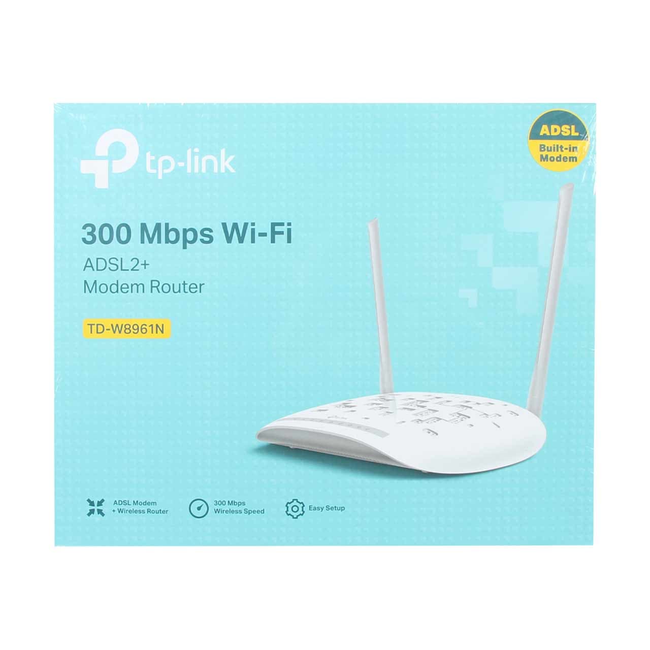 مودم روتر ADSL2 Plus بی‌سیم N300 تی پی-لینک مدل TP-Link TD-W8961N_V1 — تصویر ۸