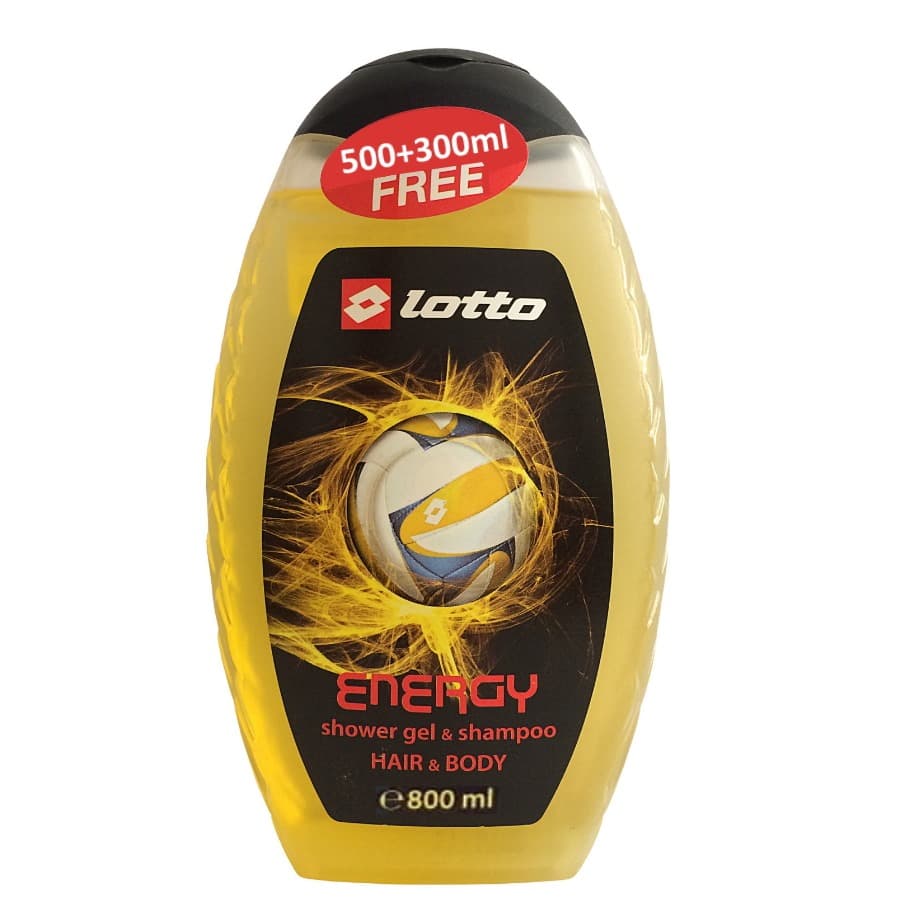 شامپو مو و بدن لوتو Lotto مدل Energy