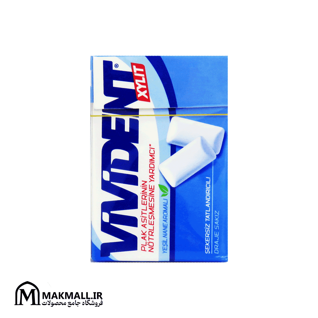 آدامس ویویدنت بدون قند نعنایی 22 گرم | Vivident Sugar-Free Mint Gum 22g