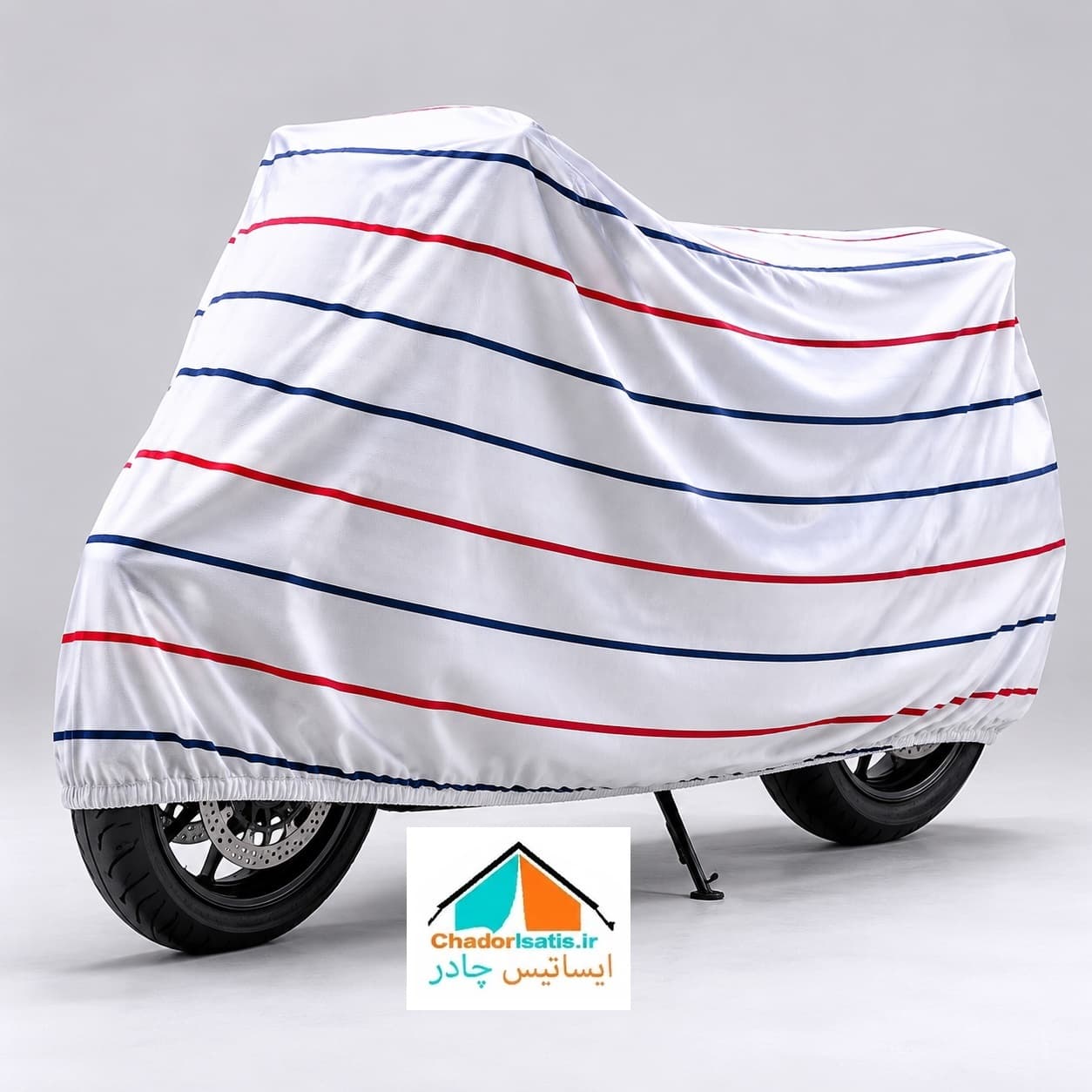 چادر موتور سیکلت ایساتیس مدل نخی داخل پنبه ( مقاوم به آفتاب و ضد خش ) مناسب موتور سیکلت هوندا CBR 500R — تصویر ۶
