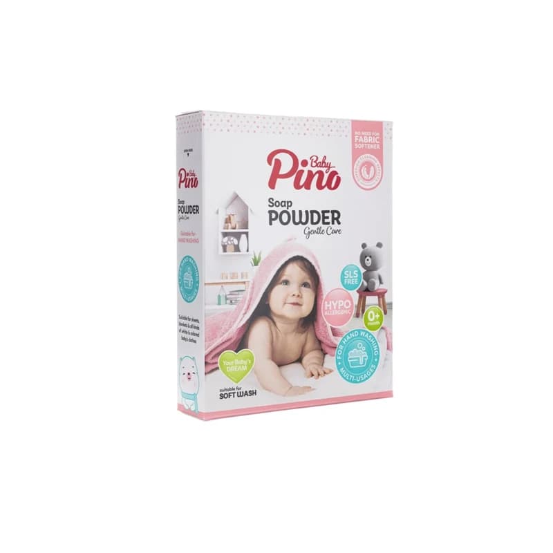 پودر صابون نوزاد و کودک پینو بیبی مدل دستی وزن 400 گرم — تصویر ۲