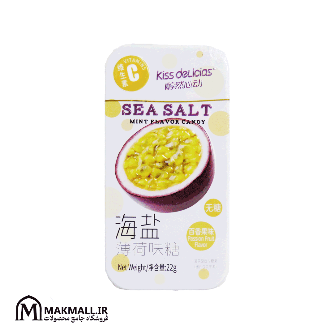 آبنبات پشن فروت کیس دلیشز 22 گرم | Kiss Delicias Passion Fruit Candy 22g