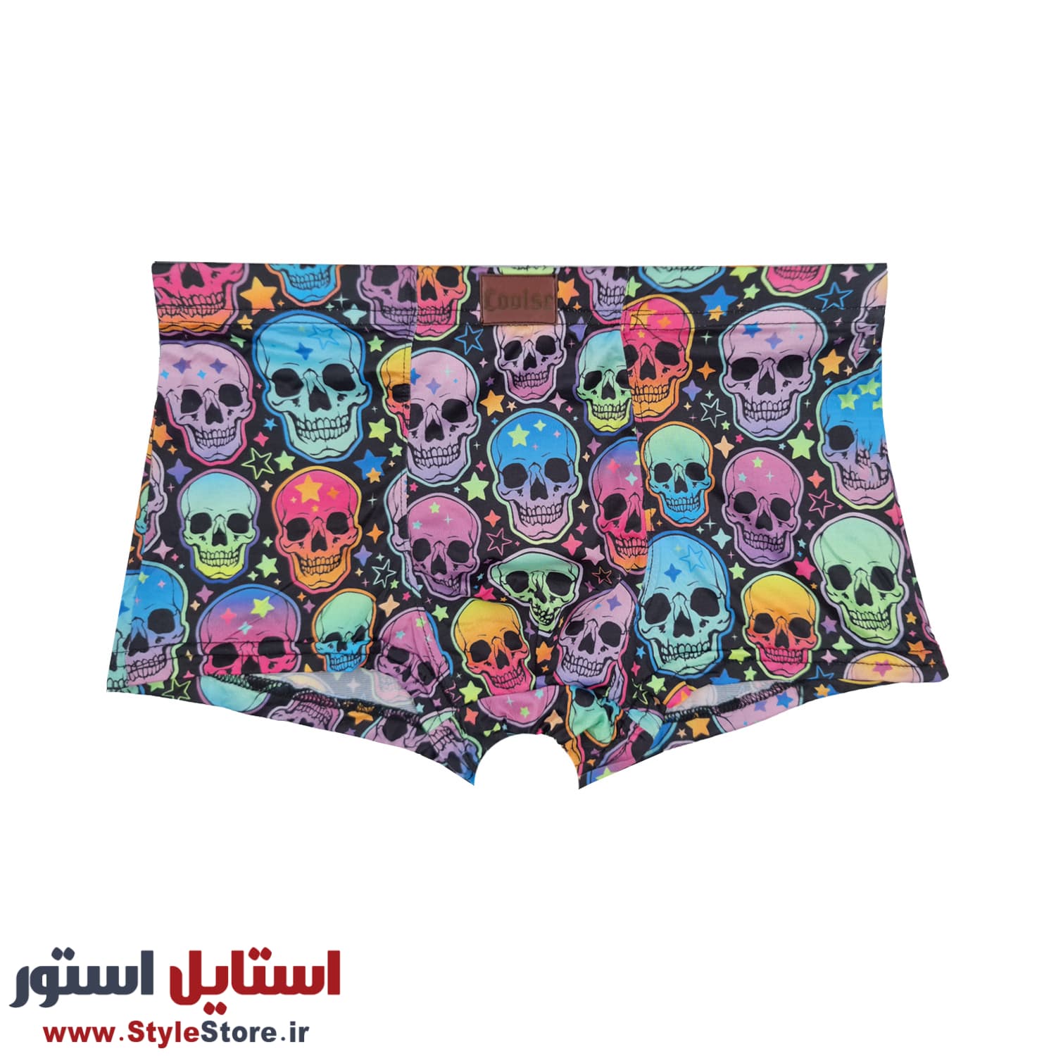 شورت نیم پا مردانه کولسی مدل Psycho Skulls کد NI-2014 — تصویر ۲