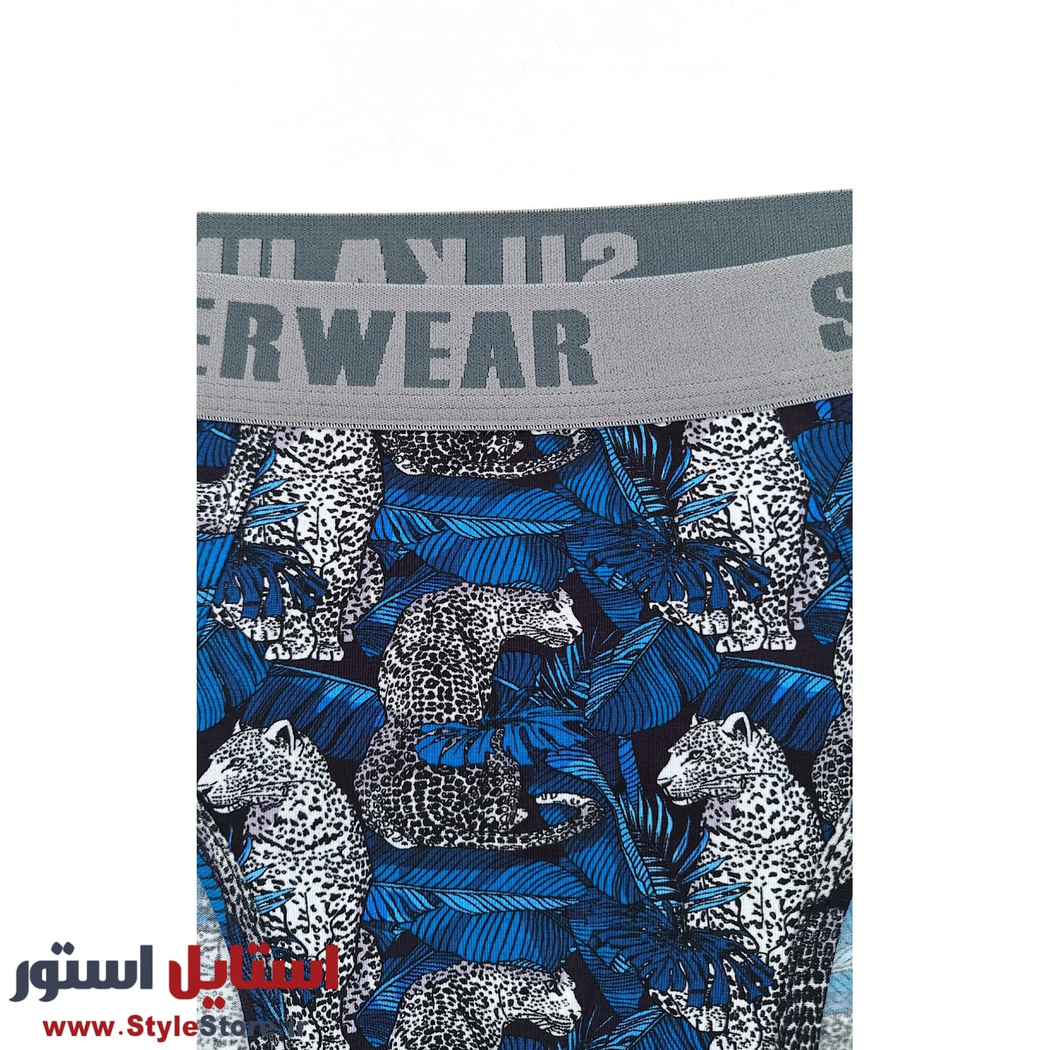 شورت اسلیپ مردانه سیلکا مدل Blue-Cheetah کد 2001 — تصویر ۳